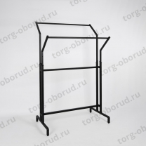 Вешало напольное для одежды, двойное, цвет черный Б-СТ-105-PRO(черн)