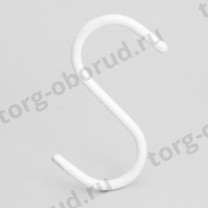 Крючок для решетки (сетки) белый для оборудования магазина, s - образный.  , 210005