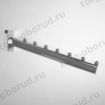 Кронштейн наклонный для торговой решетки (сетки), 7 шариков 220165