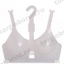 Манекен вешалка: бюст женский, пластик, цвет прозрачный, М-211