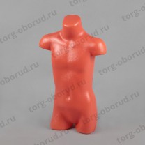 Манекен торс детский, скульптурный, пластиковый, цвет телесный. ТД-103
