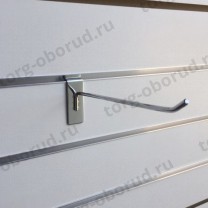 Крюк 200 мм, хром, на торговую панель для оборудования магазинов K06-200