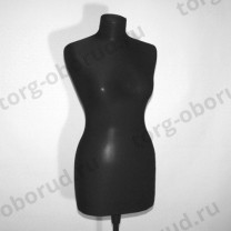 Майка на торс портновский манекен черного цвета, МТ-1(чер)
