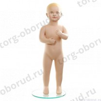 Манекен детский, скульптурный, телесного цвета, для одежды в полный рост, на 6-12 месяцев, стоячий в полный рост. MD-Baby 1